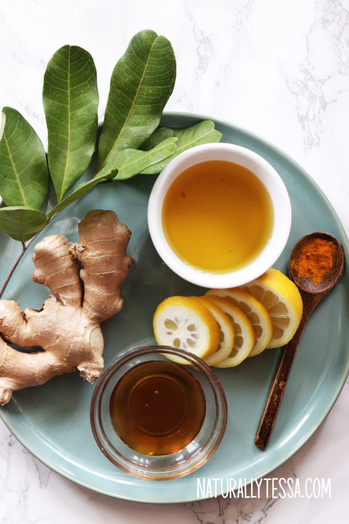 How to make ginger tea, easy tea recipe, tea for cold and cough, Naturally Tessa